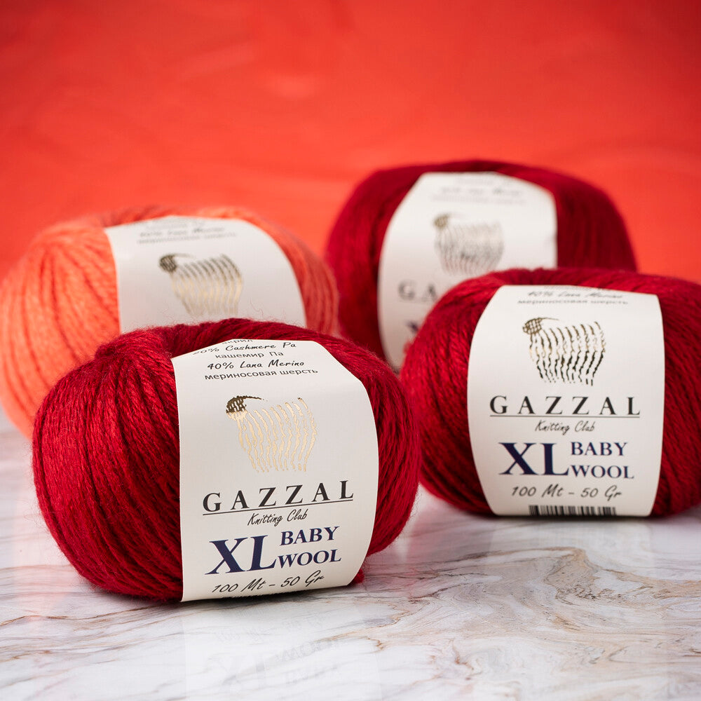 Gazzal Baby Wool XL Baby Yarn, Coral - 819XL