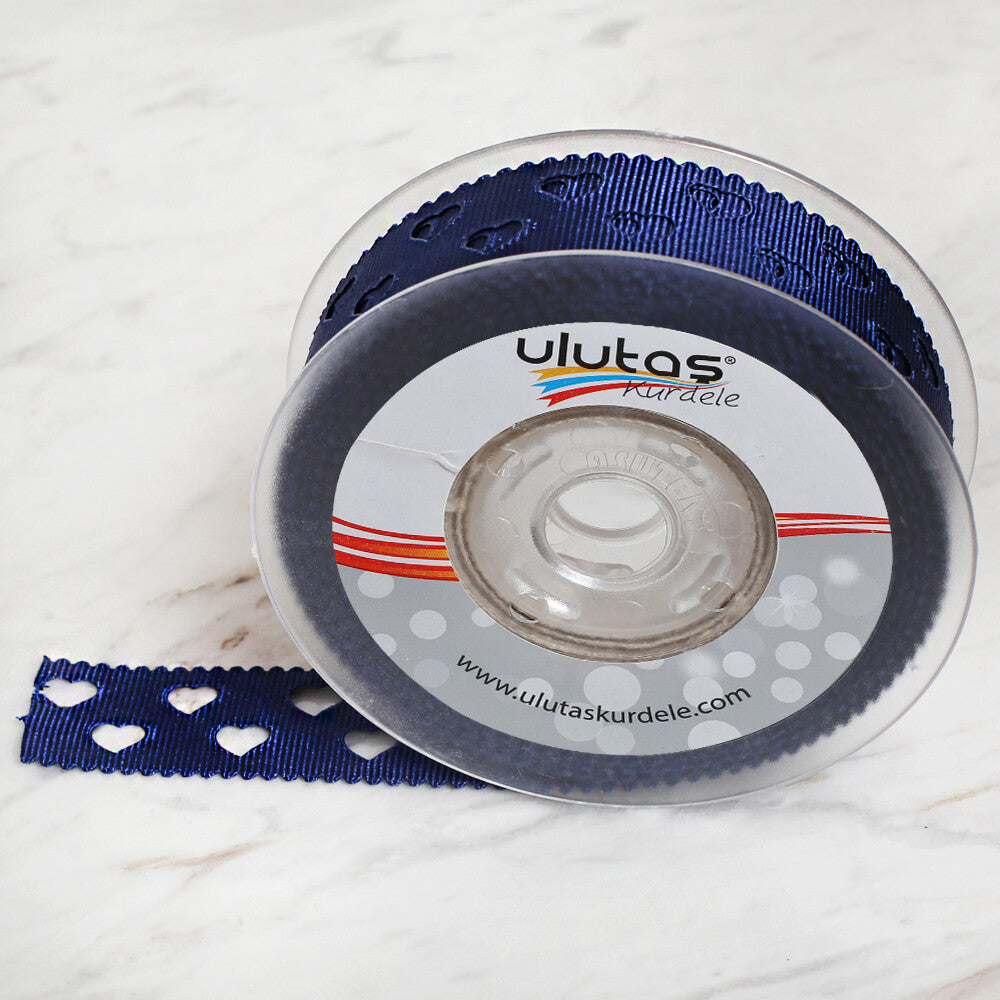 Ulutaş 2.5 cm 20 m Satin Ribbon, Blue