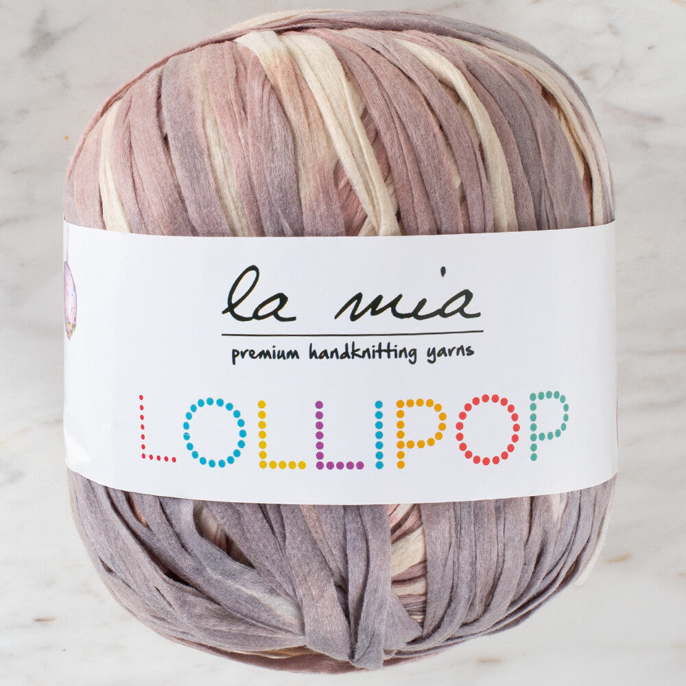 La Mia Lollipop Variegated Tape Yarn - LL012