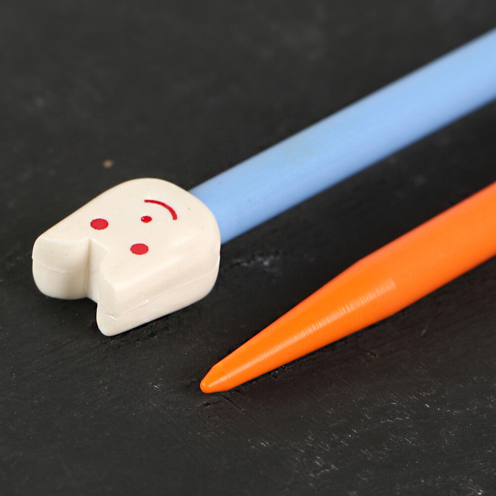 Pony  6mm 18cm Children's Plastic Knitting Needle - 61663