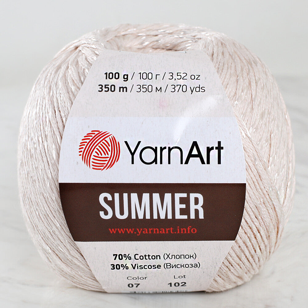 YarnArt Summer Yarn, Cream - 07