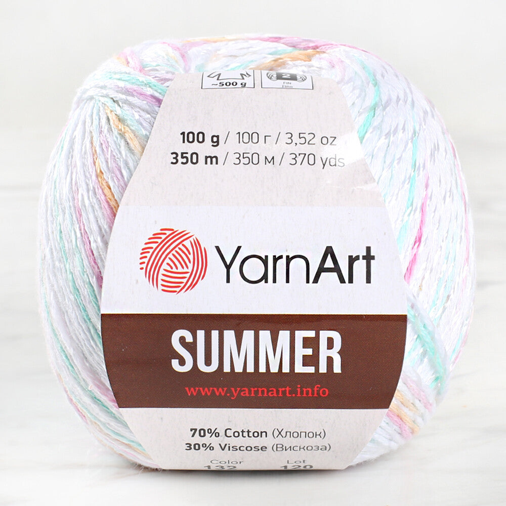 Yarnart Summer Yarn, Variegated - 132