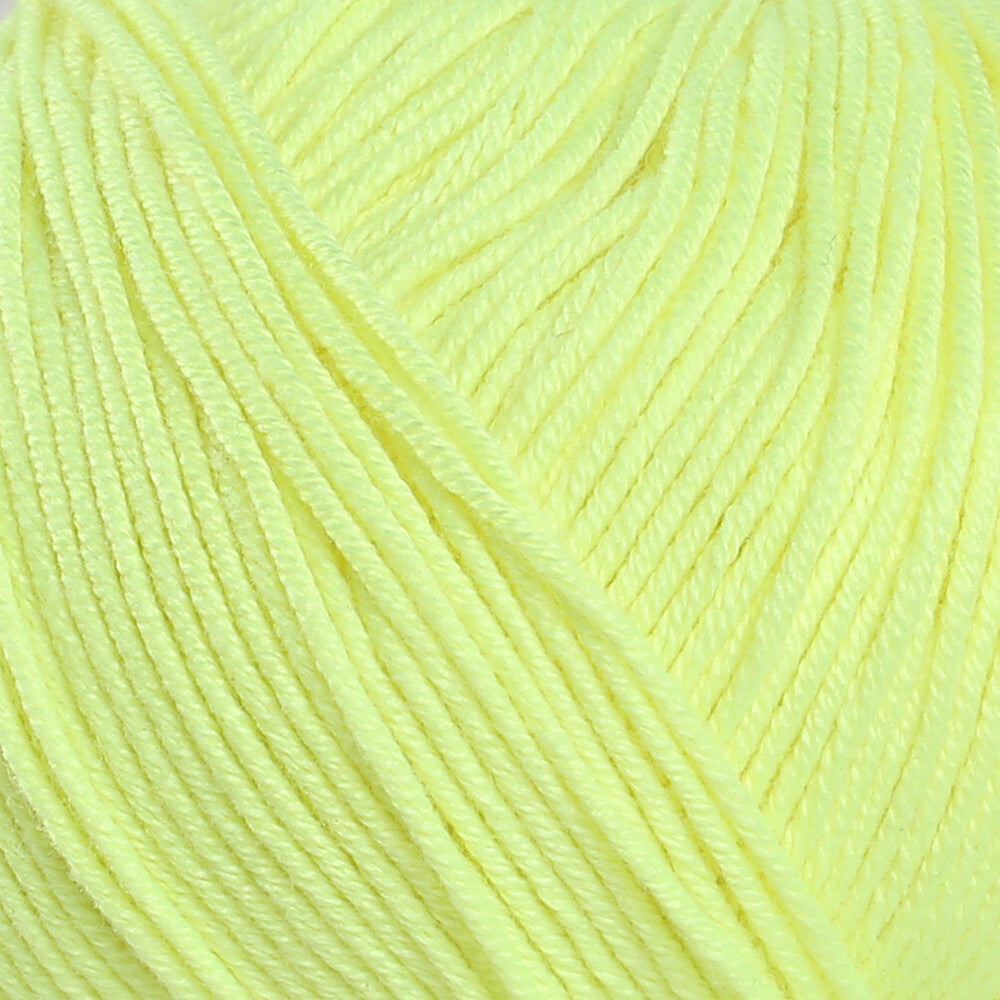 Gazzal Baby Cotton Yarn, Neon Yellow - 3462