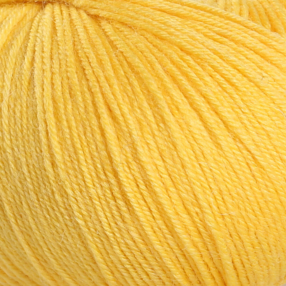 Gazzal Baby Wool Knitting Yarn, Yellow - 812