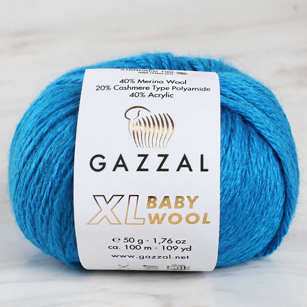 Gazzal Baby Wool XL Baby Yarn, Blue - 822XL