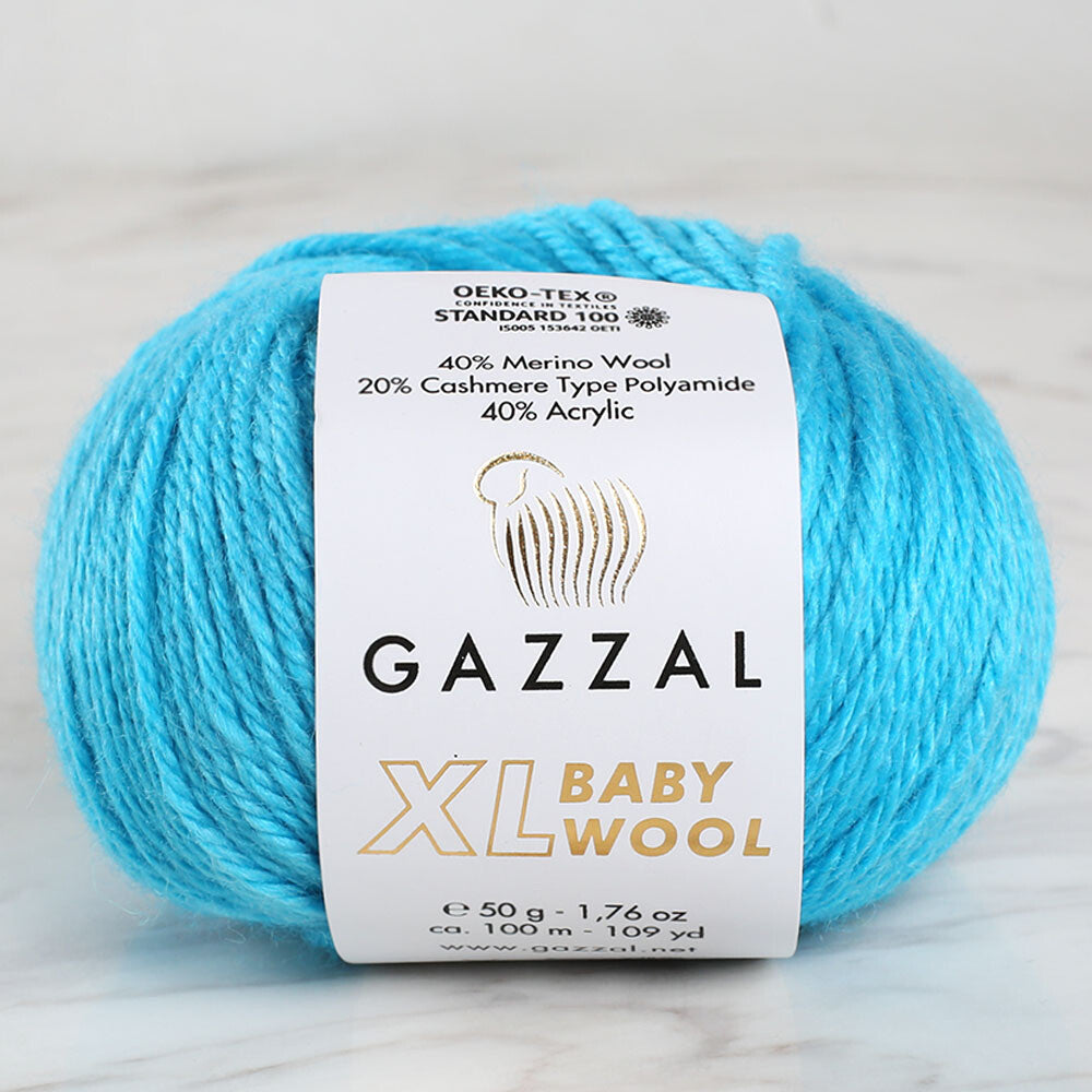 Gazzal Baby Wool XL Baby Yarn, Turquoise - 820XL