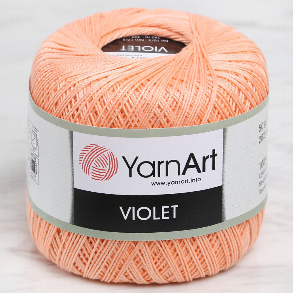 YarnArt Violet Yarn, Pinkish Orange - 6322