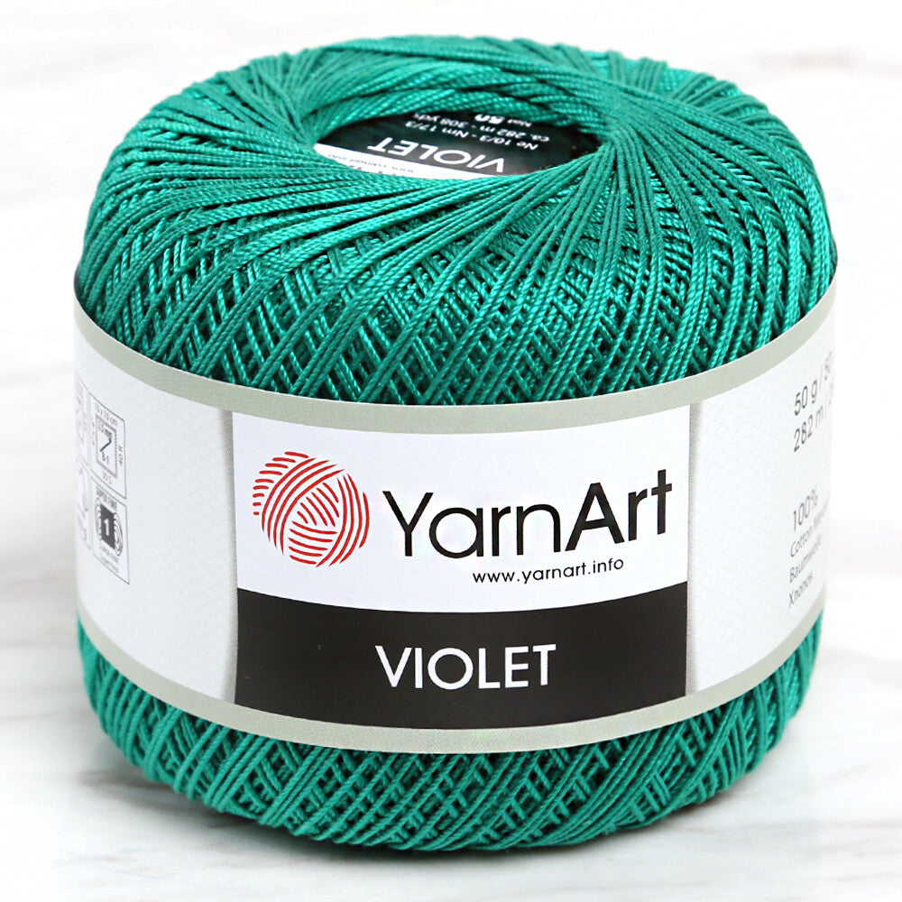 YarnArt Violet Yarn, Green - 6334