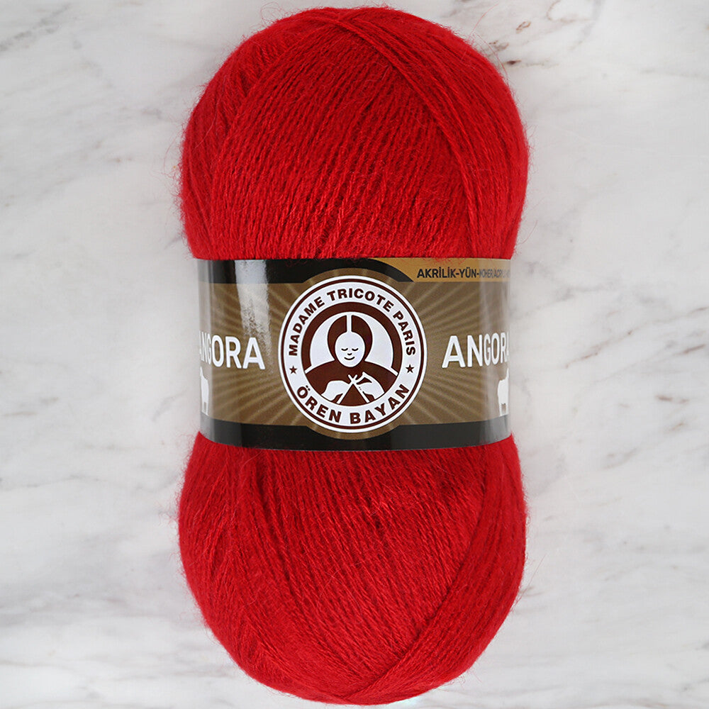 Madame Tricote Paris Angora Knitting Yarn, Red - 033