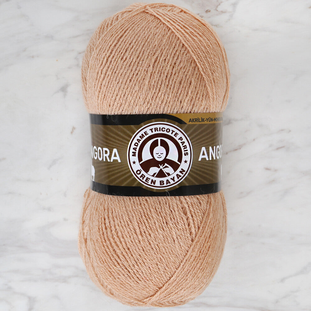 Madame Tricote Paris Angora Knitting Yarn, Beige -079