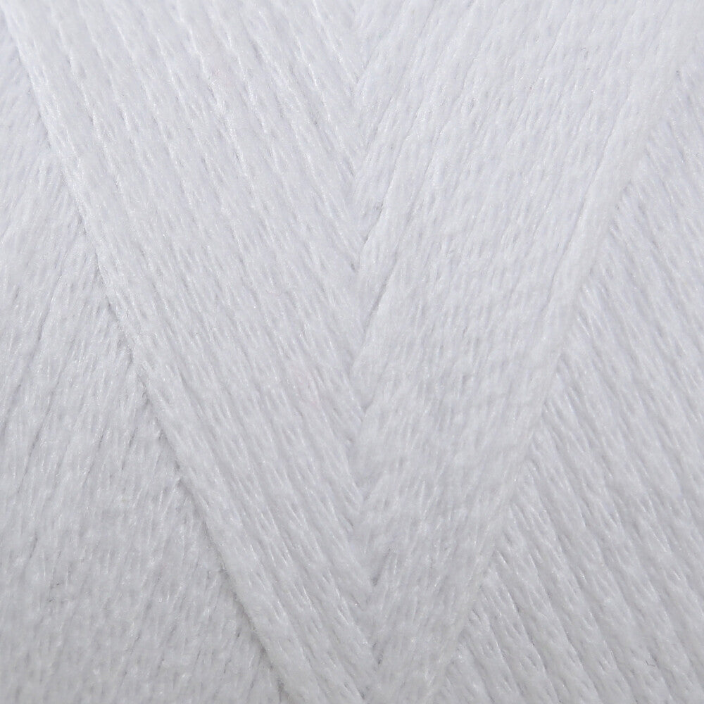 Loren Cotton Macrame Yarn, White - L001