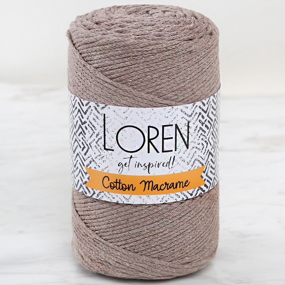 Loren Cotton Macrame Yarn, Beige - L143