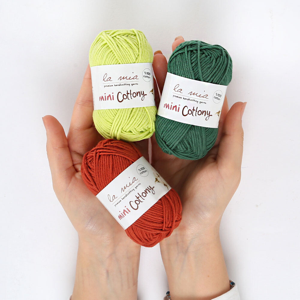 La Mia Mini Cottony 20 Skeins yarn, Assorted Colors - V2