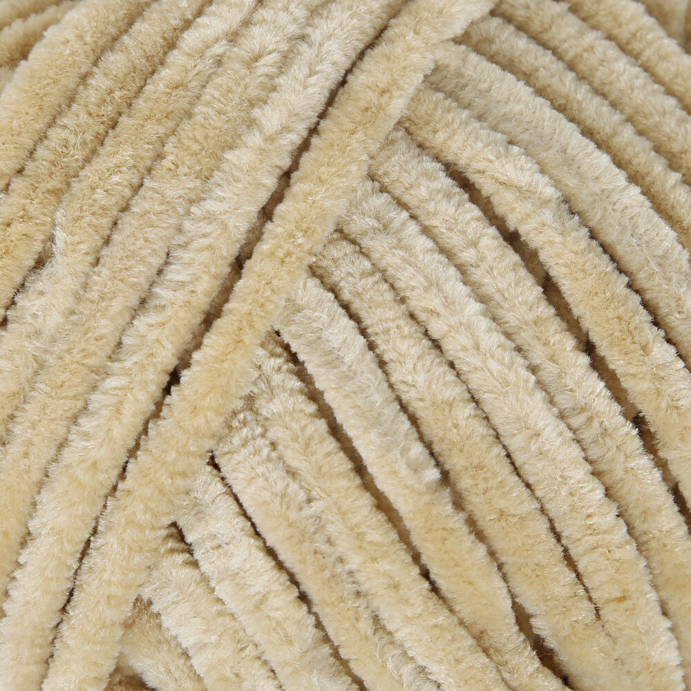 La Mia Mellow Chenille Yarn, Beige - 908