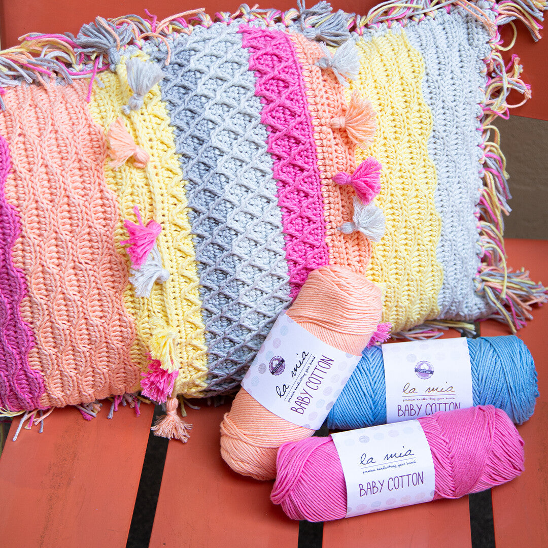 La Mia Baby Cotton Yarn, Fuchsia - L030