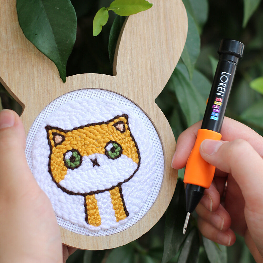 Loren Crafts Bunny Shaped Wooden Embroidery Hoop
