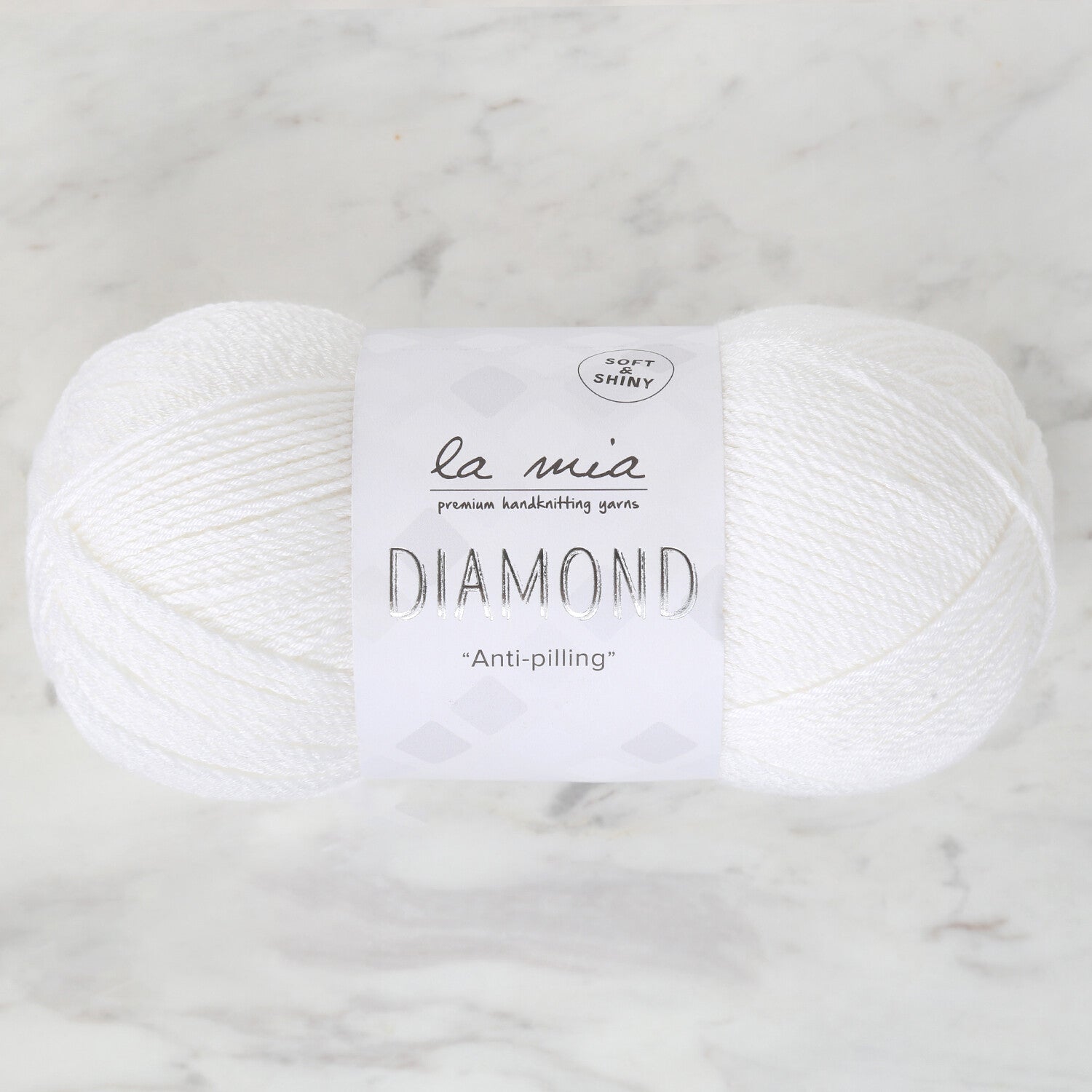 La Mia Diamond Yarn, White - L001