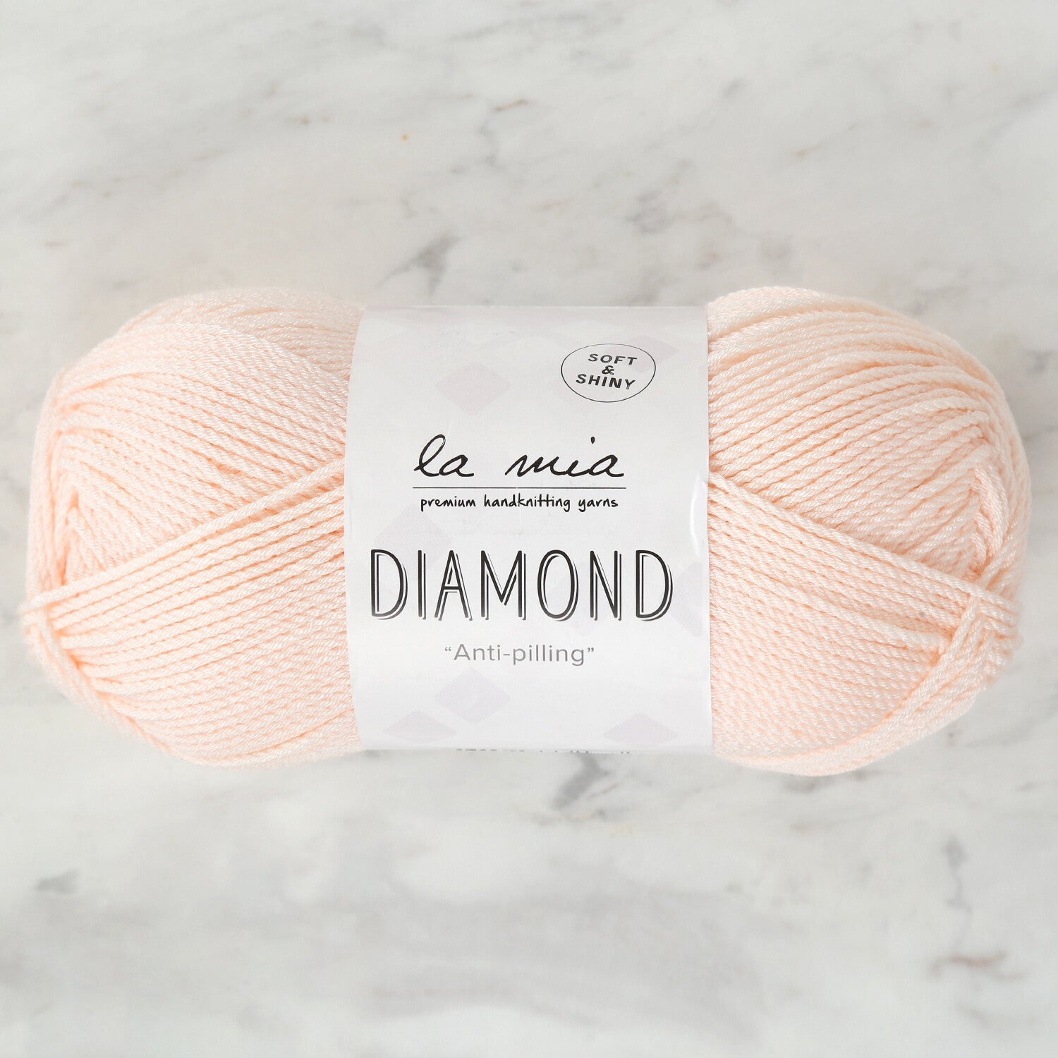 La Mia Diamond Knitting Yarn, Light Salmon - L056