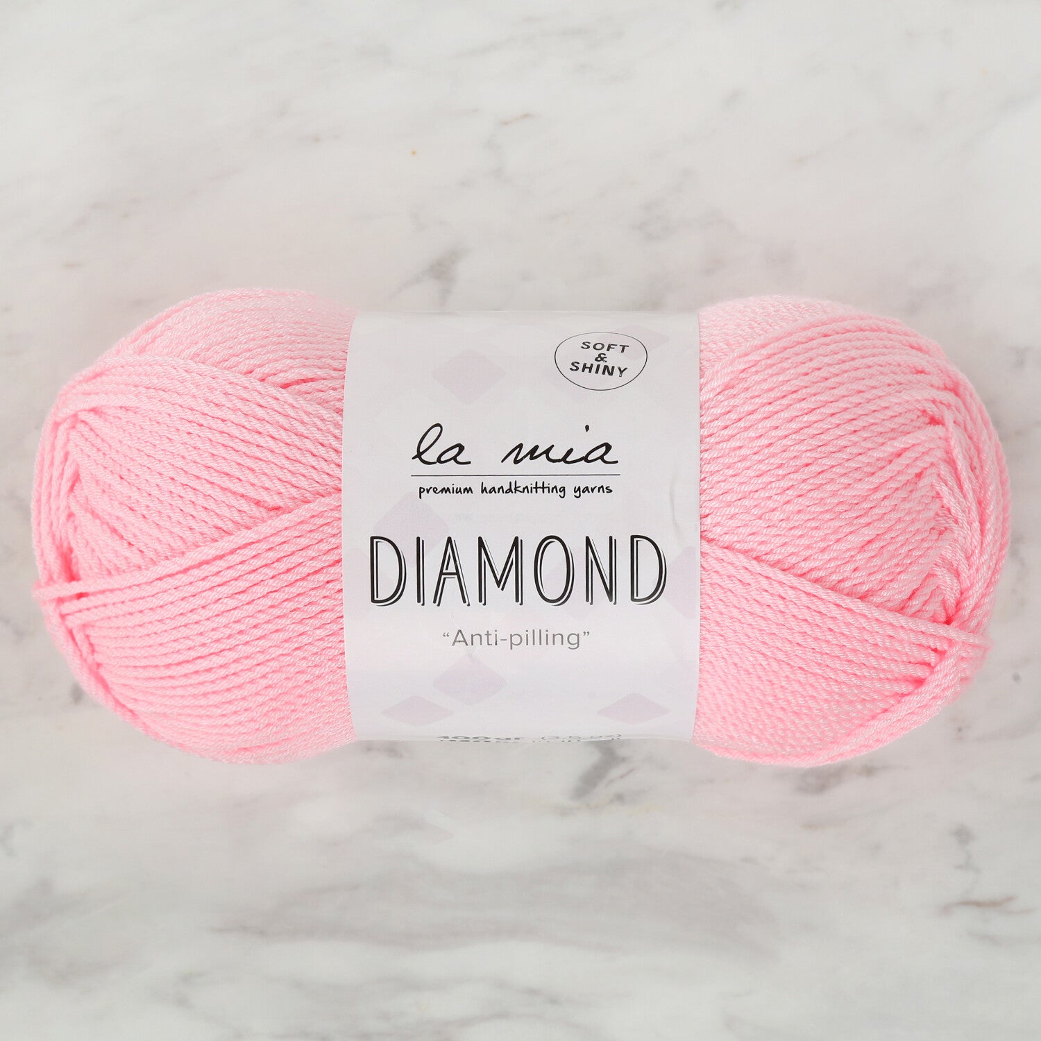La Mia Diamond Knitting Yarn, Pink - L046