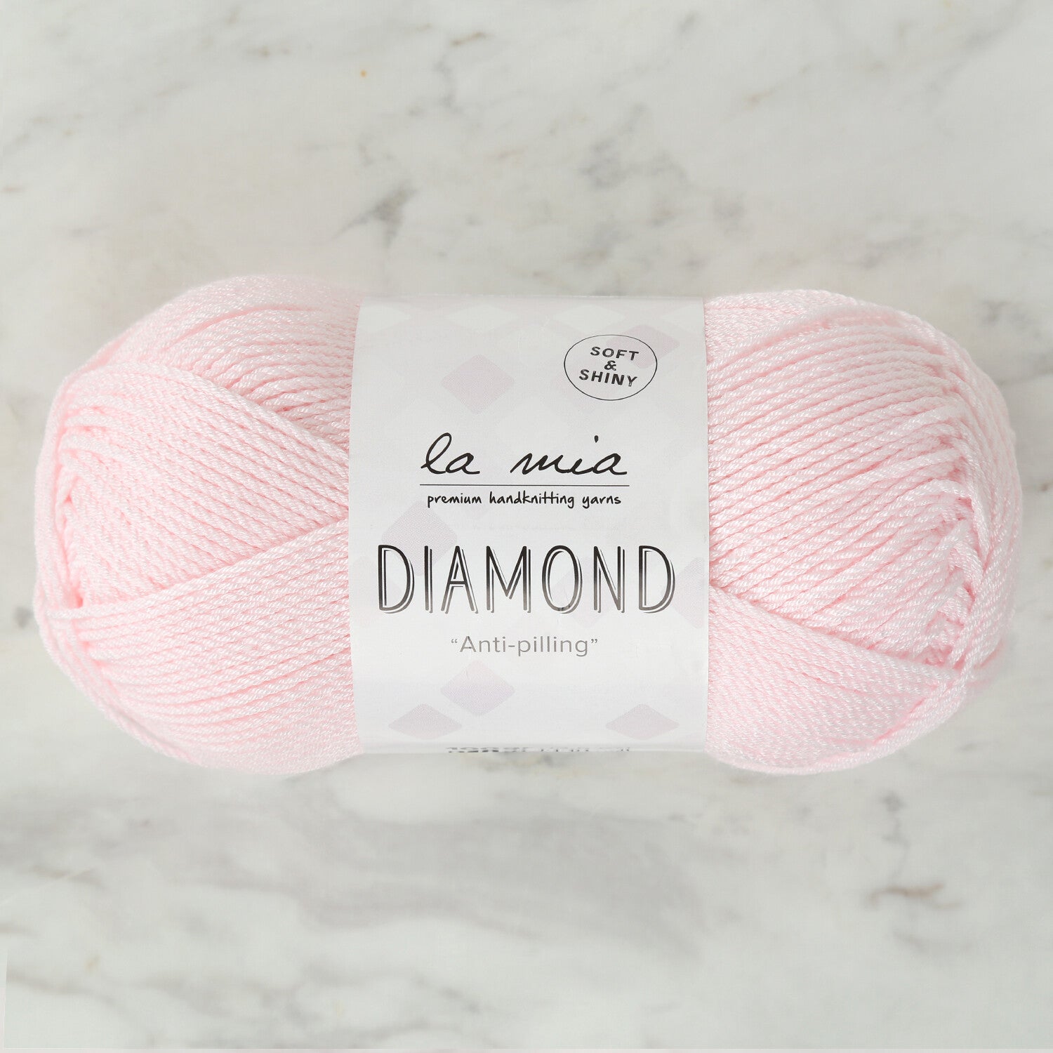 La Mia Diamond Knitting Yarn, Light Pink - L057