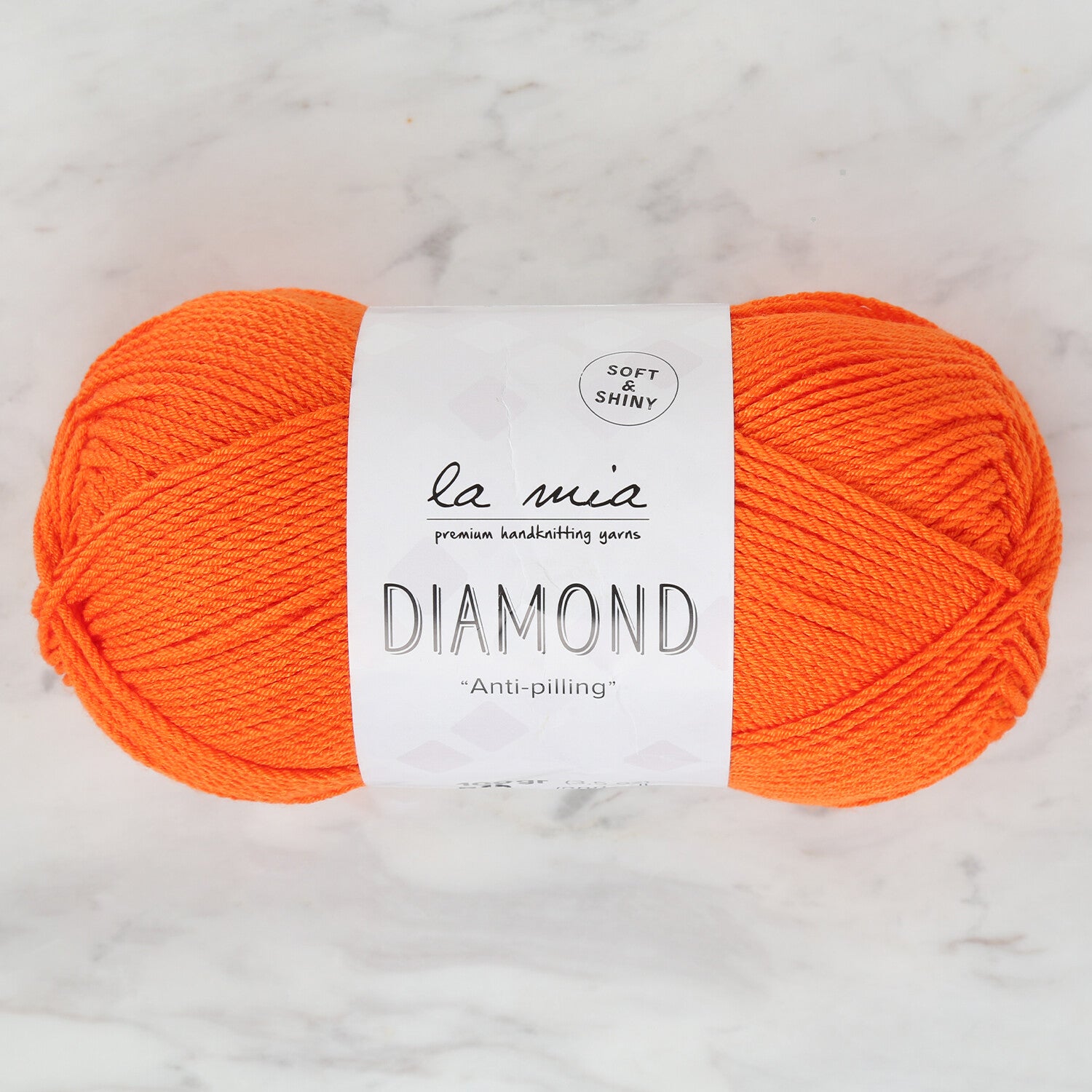 La Mia Diamond Knitting Yarn, Orange - L012