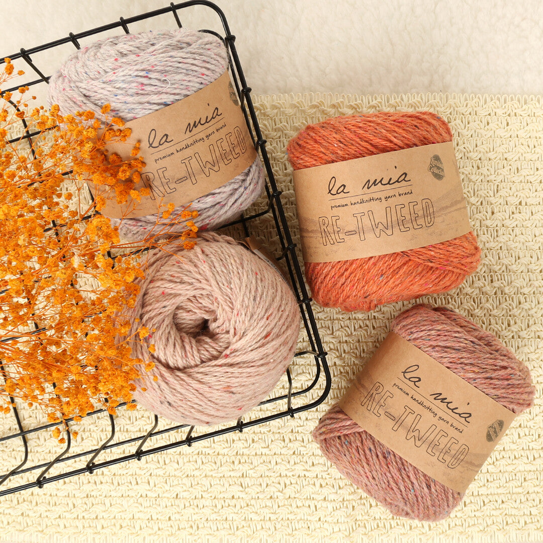 La Mia Re-Tweed Melange Yarn, Beige - L022