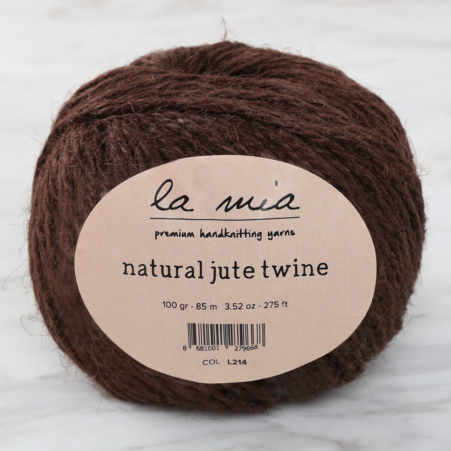 La Mia Natural Jute Twine (100 g), Brown