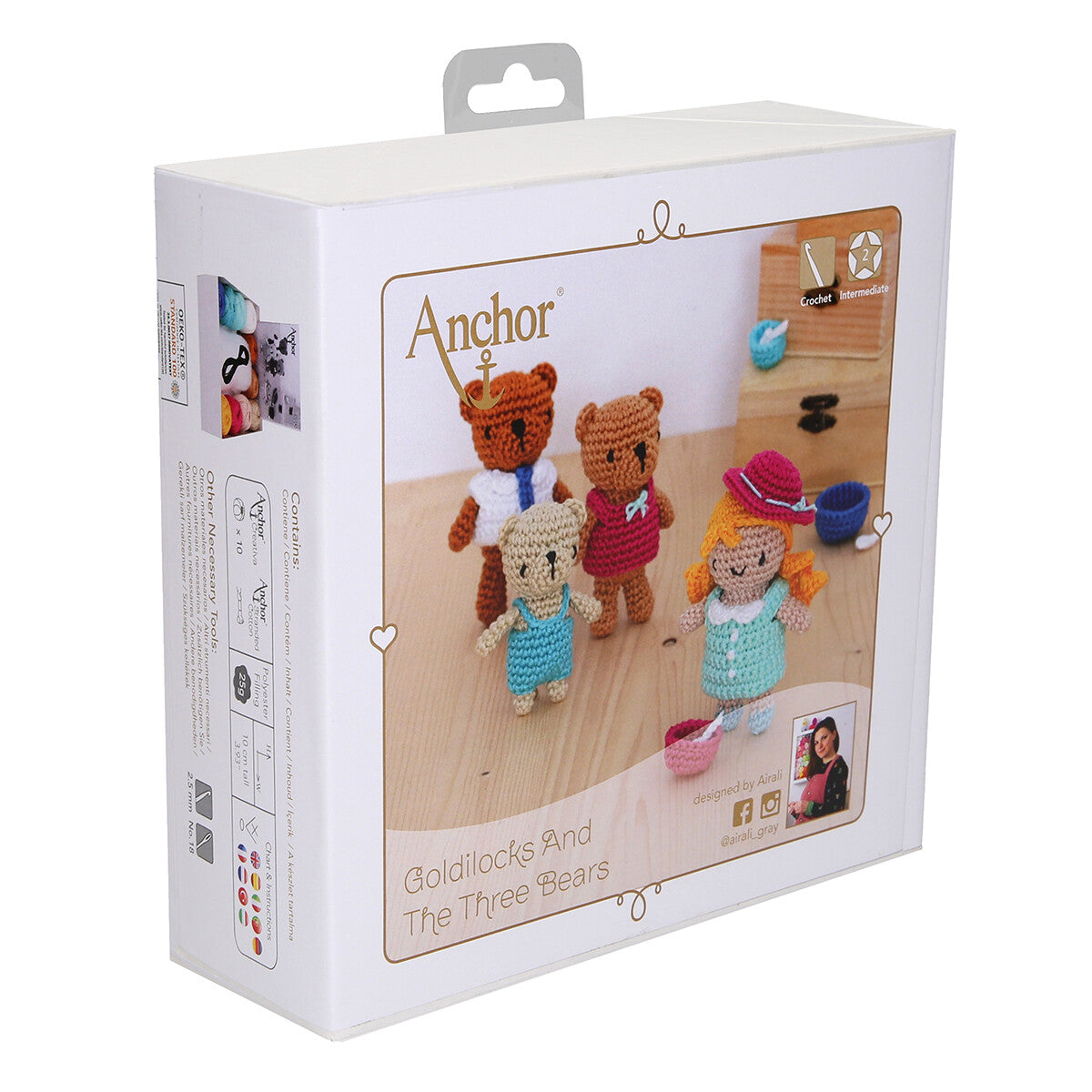 Anchor Goldilocks And The Three Bears Amigurumi Set - A28C003-09061