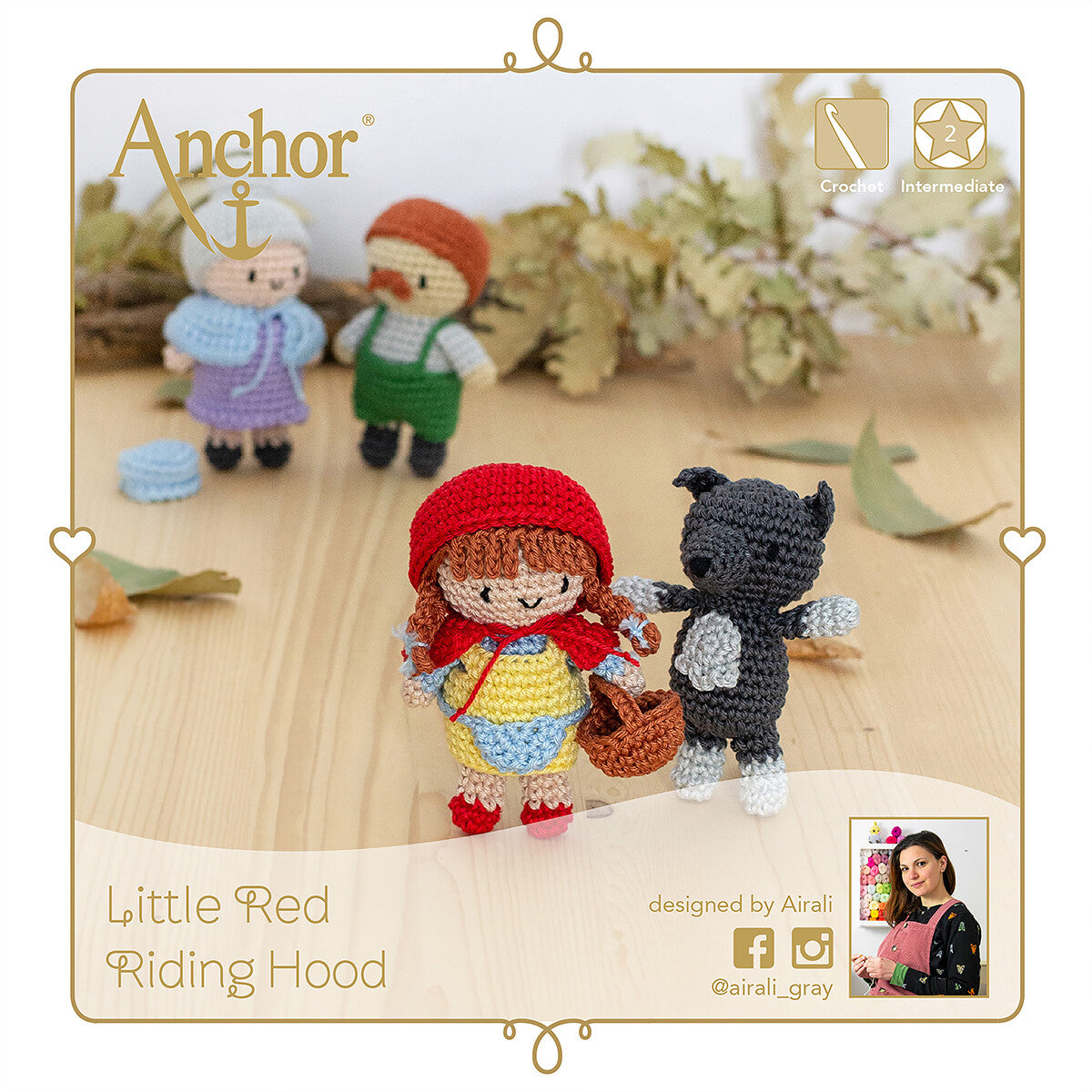 Anchor Little Red Riding Hood Amigurumi Set - A28C003-09063