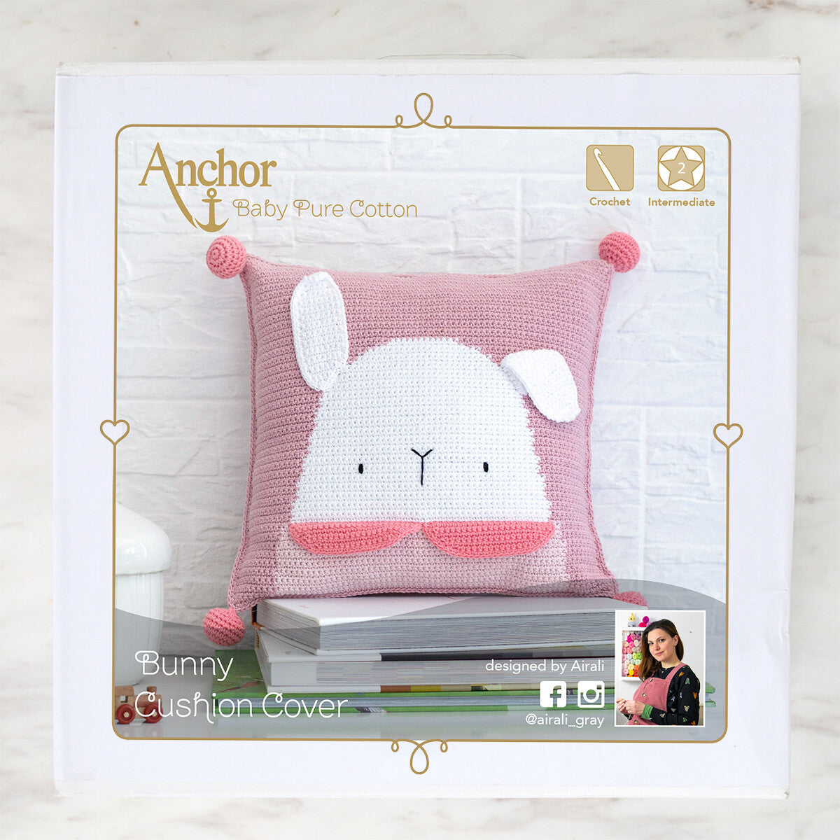 Anchor Bunny Cushion Cover Set - A28B003-09065
