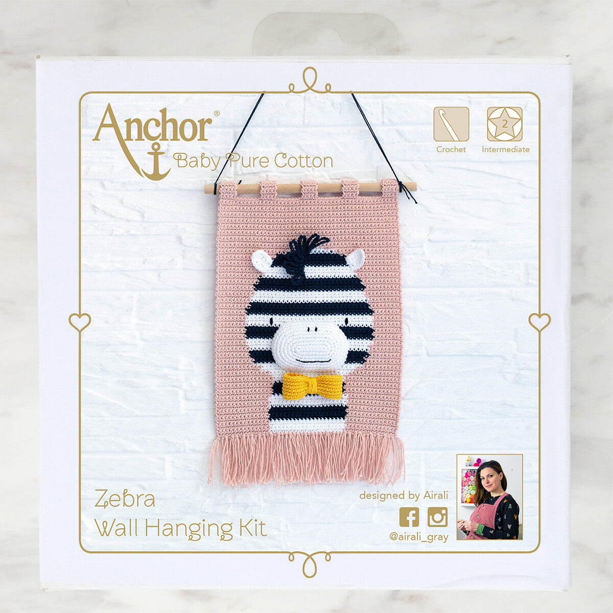 Anchor Zebra Wall Hanging Kit - A28B003-09062