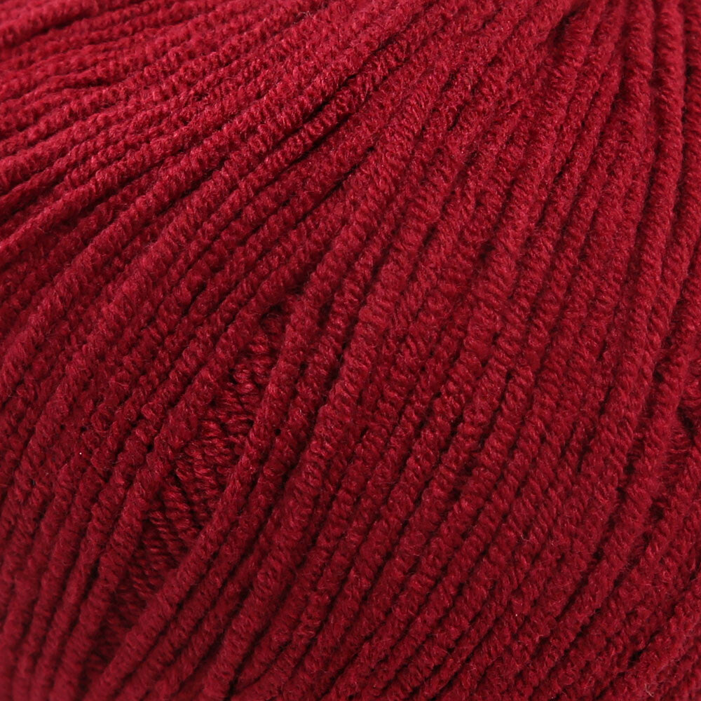 YarnArt Jeans Knitting Yarn, Claret Red - 66