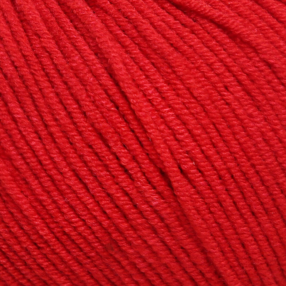 YarnArt Jeans Knitting Yarn, Red - 90