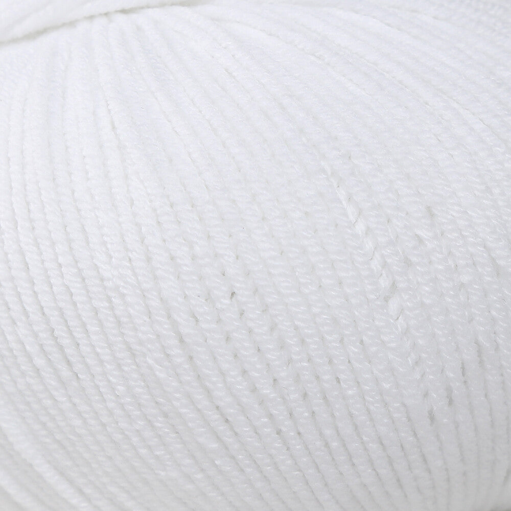YarnArt Jeans Knitting Yarn, Optical White - 62