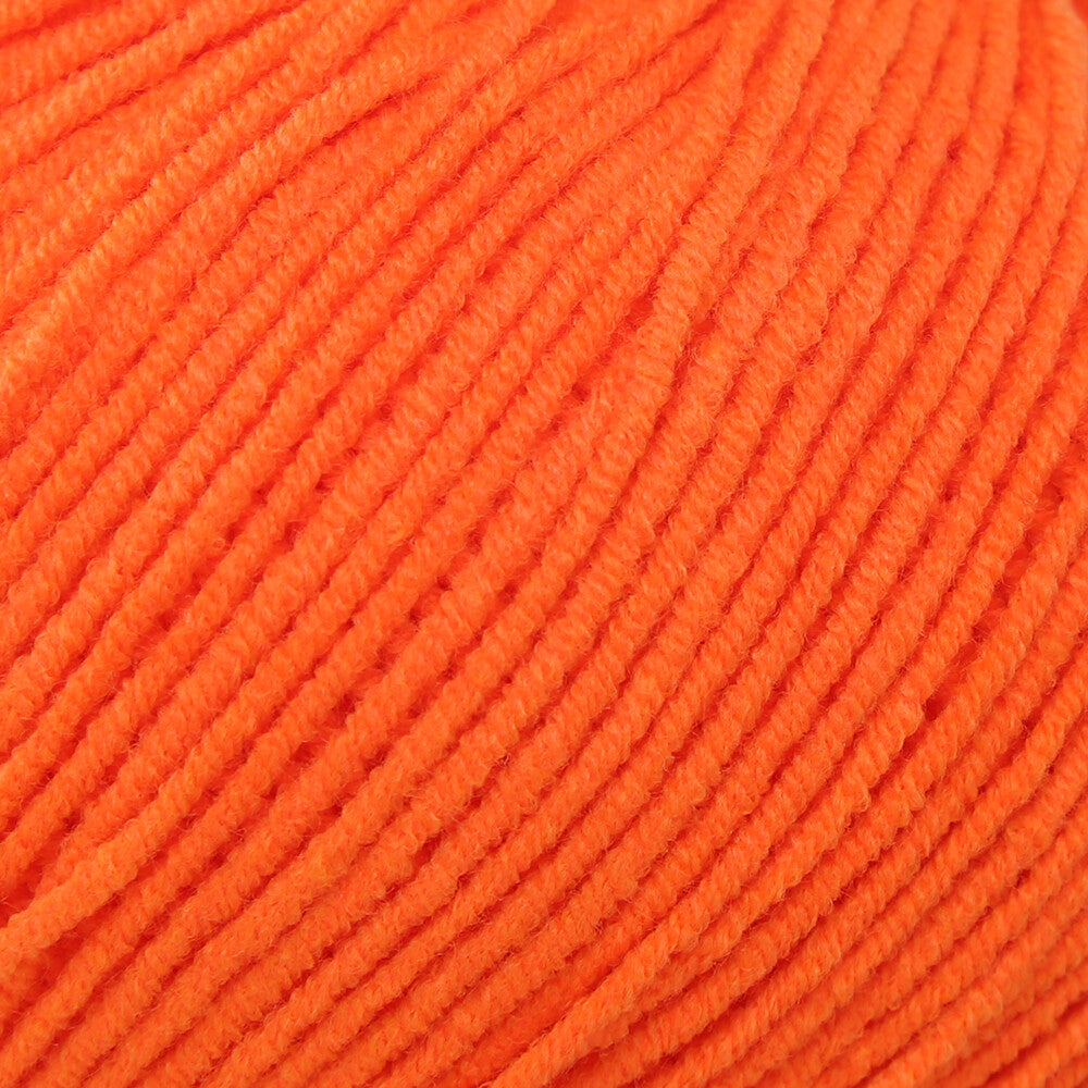 YarnArt Jeans Knitting Yarn, Orange - 77