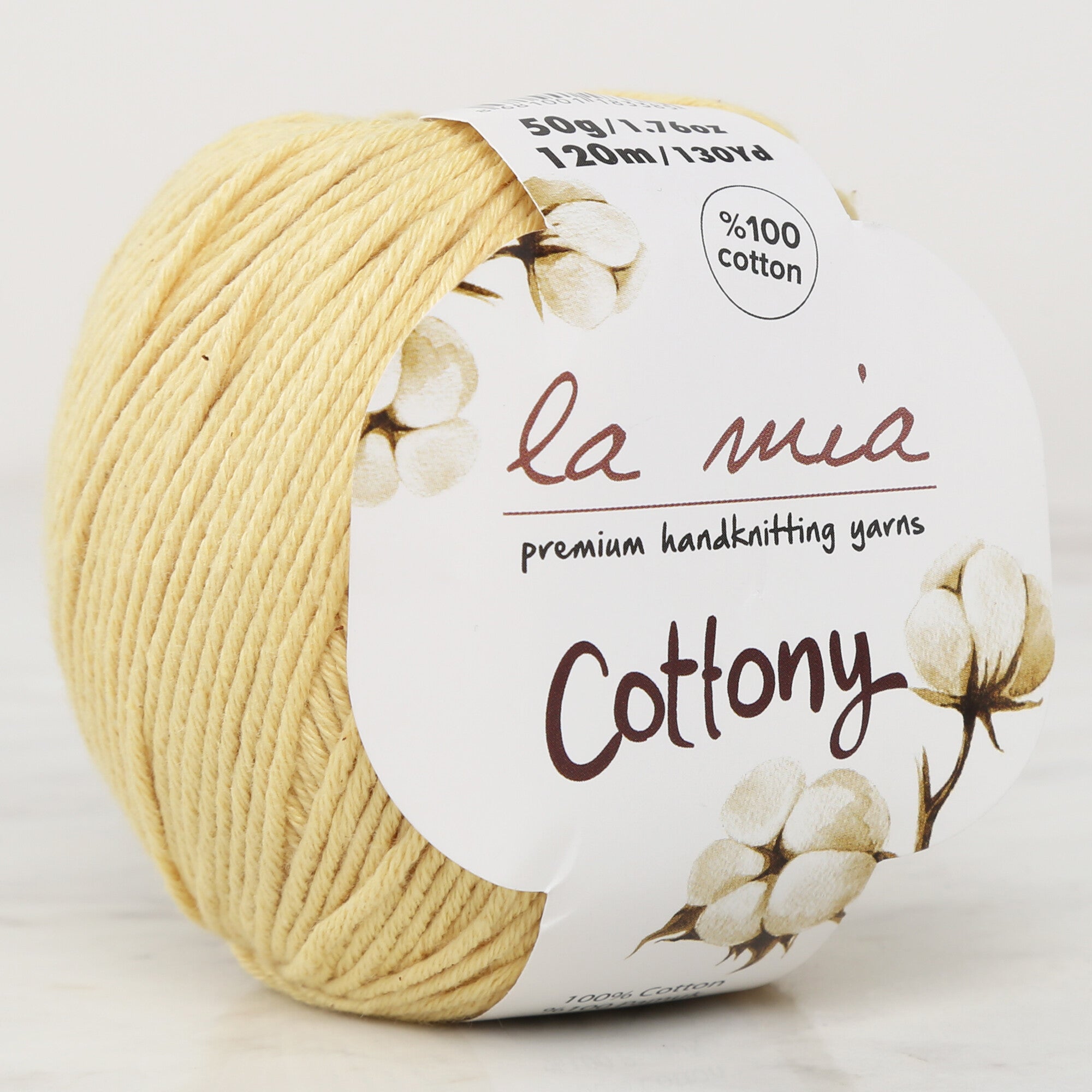 La Mia Cottony Baby Yarn, Yellow - L015