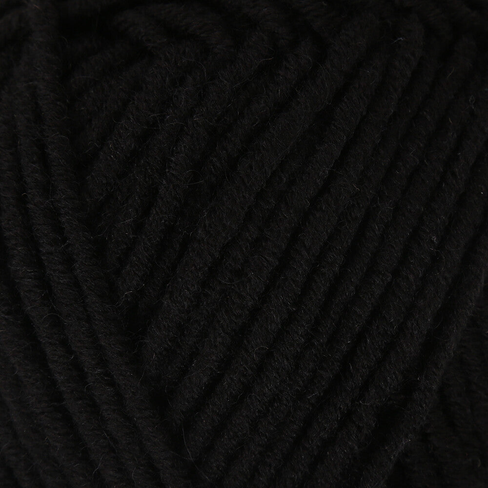 YarnArt Merino Bulky Yarn, Black - 585