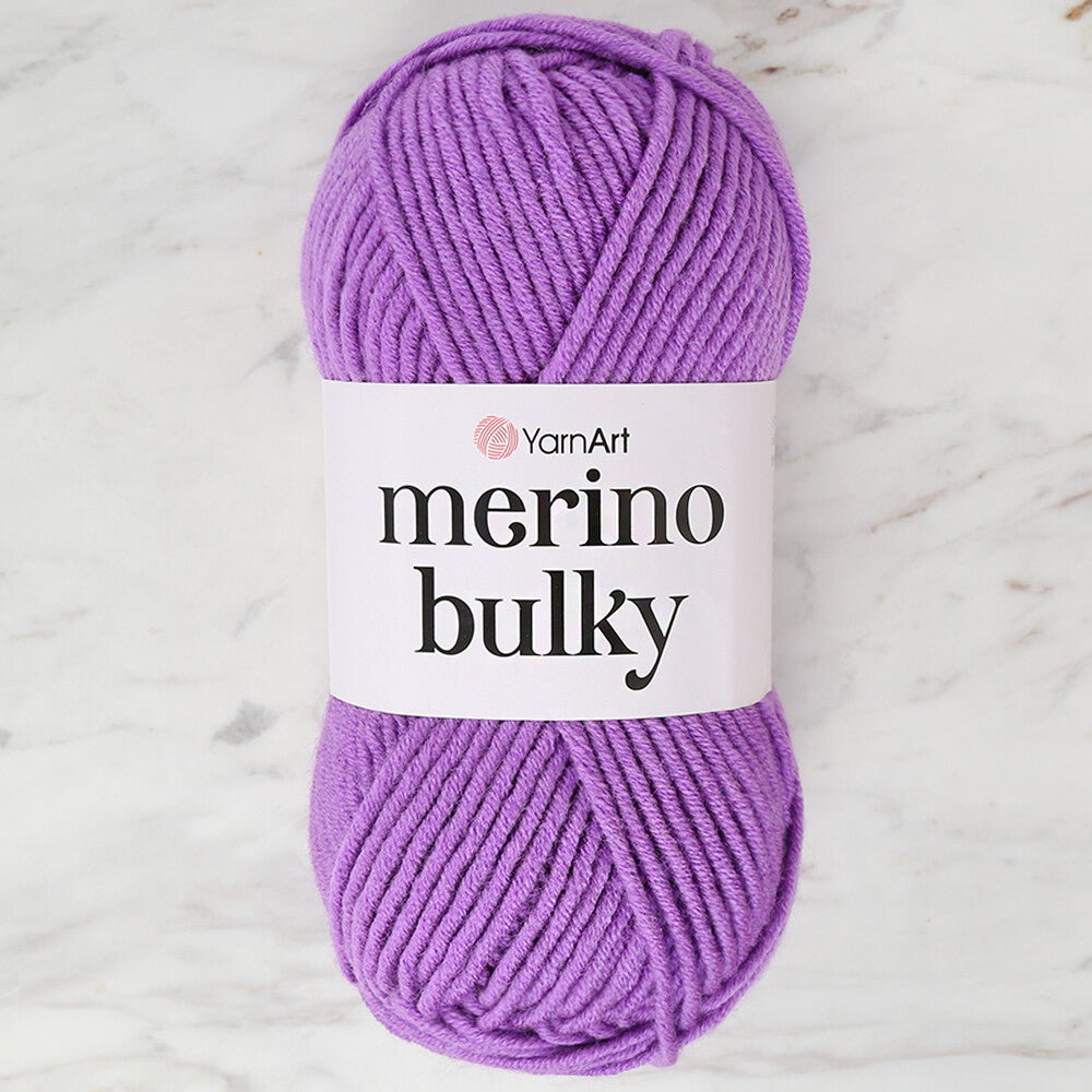 YarnArt Merino Bulky Yarn, Lİght Purple - 9561