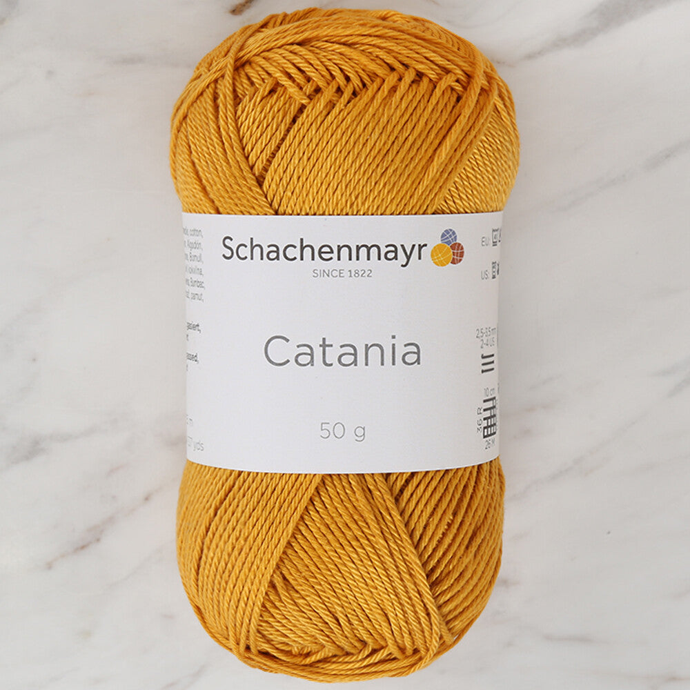 Schachenmayr Catania 50g Yarn, Mustard Yellow - 9801210-00249