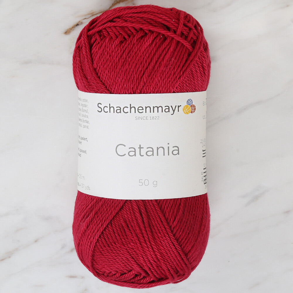 Schachenmayr Catania 50gr Yarn, Dark Red -00192