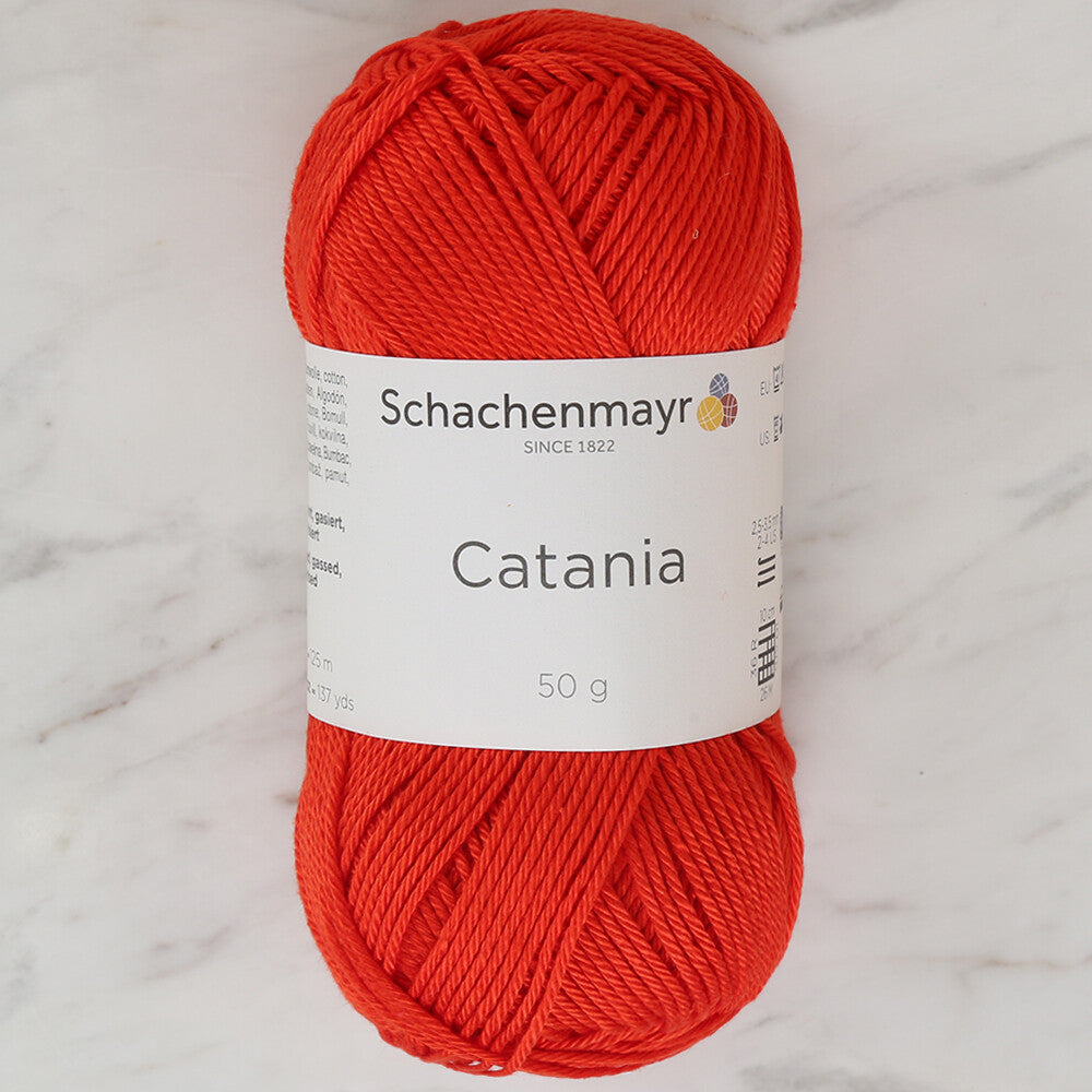 Schachenmayr Catania 50gr Yarn, Orange - 00390