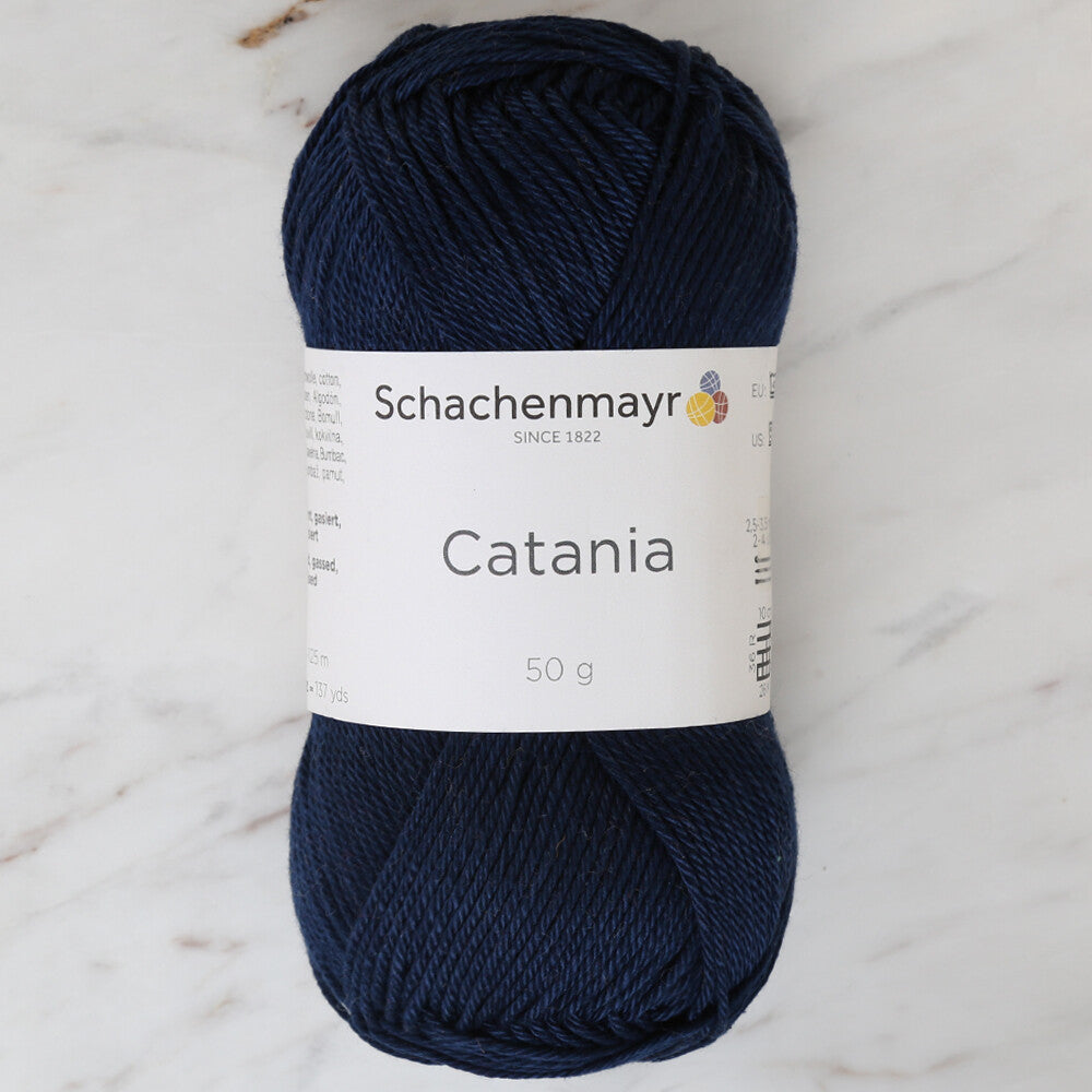 Schachenmayr Catania 50gr Yarn, Light Navy Blue - 00124