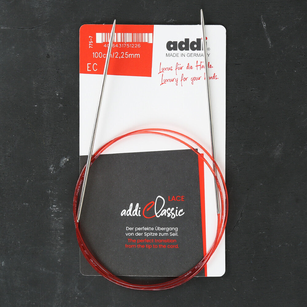 Addi 2.25mm 100cm Lace Circular Knitting Needle - 775-7