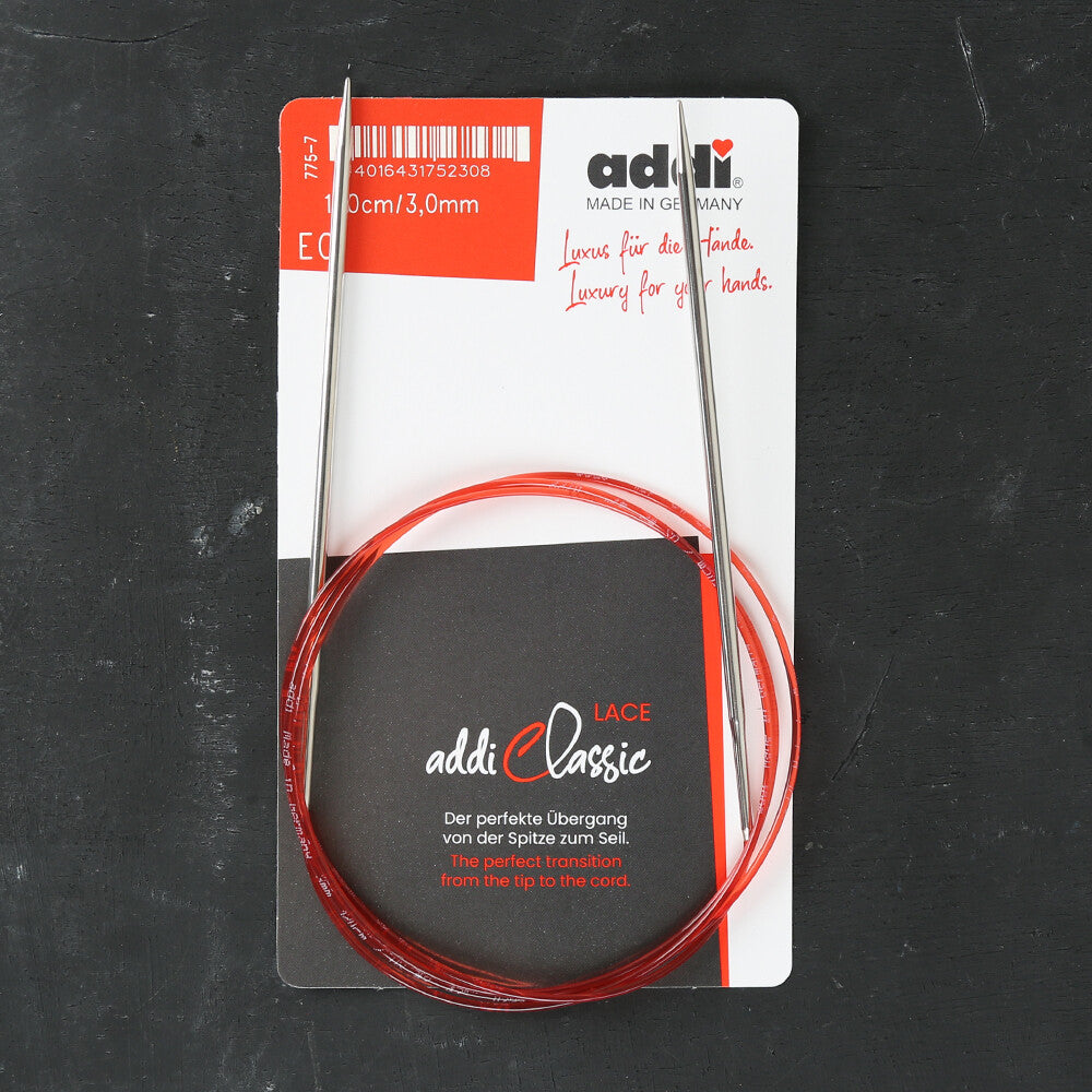 Addi 3.0mm 120cm Lace Circular Knitting Needle - 775-7