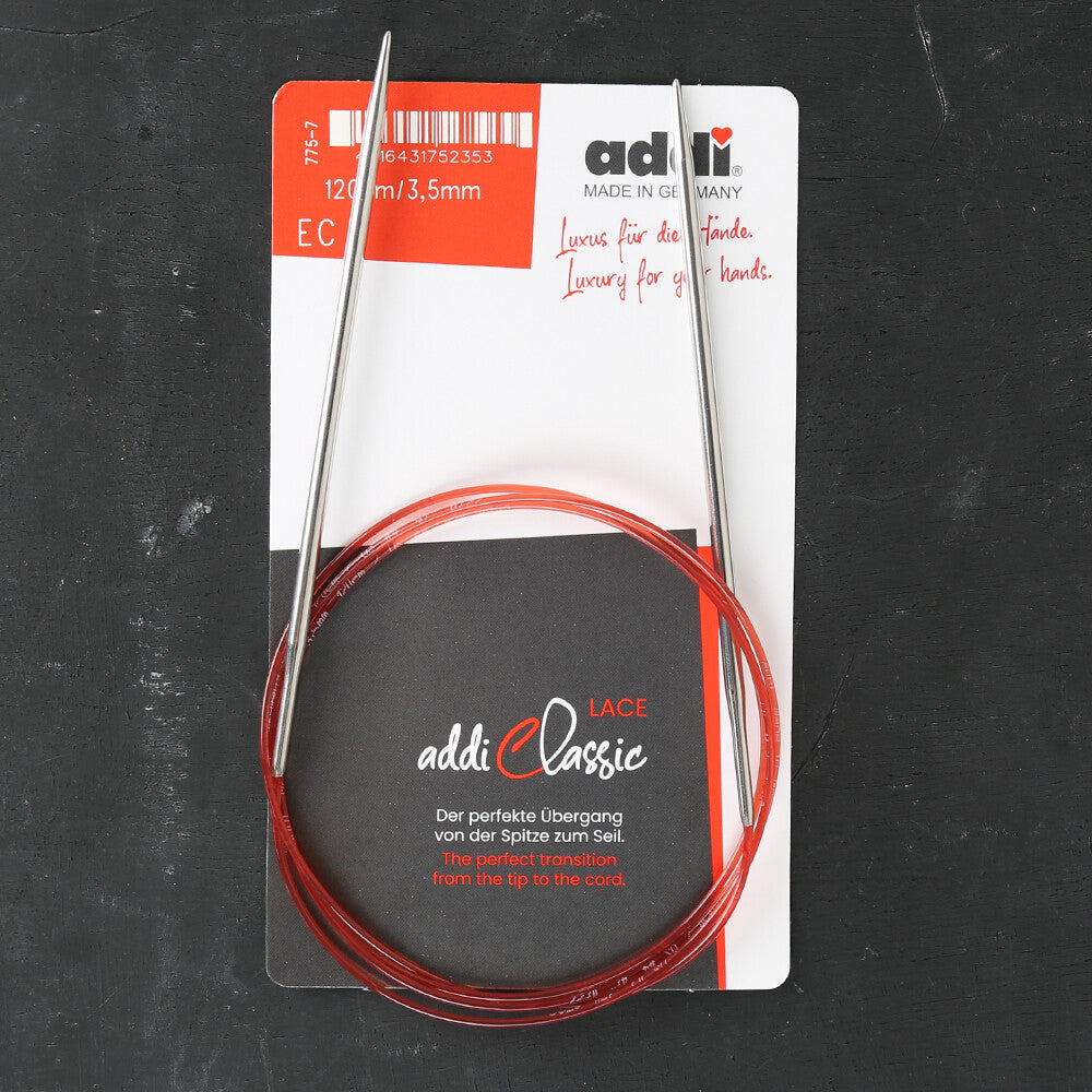 Addi 3.5mm 120cm Lace Circular Knitting Needle - 775-7