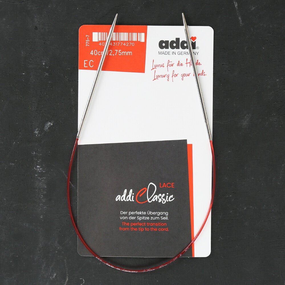 Addi 2.75mm 40cm Lace Circular Knitting Needles - 775-7