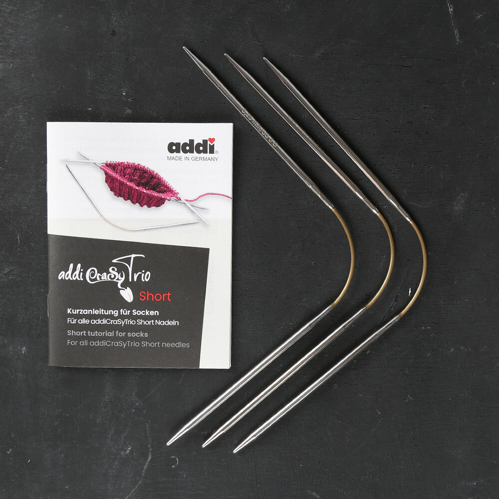 Addi CrasyTrio 3 Mm 21 Cm Flexible Sock Knitting Needles, Set of 3 - 160-2