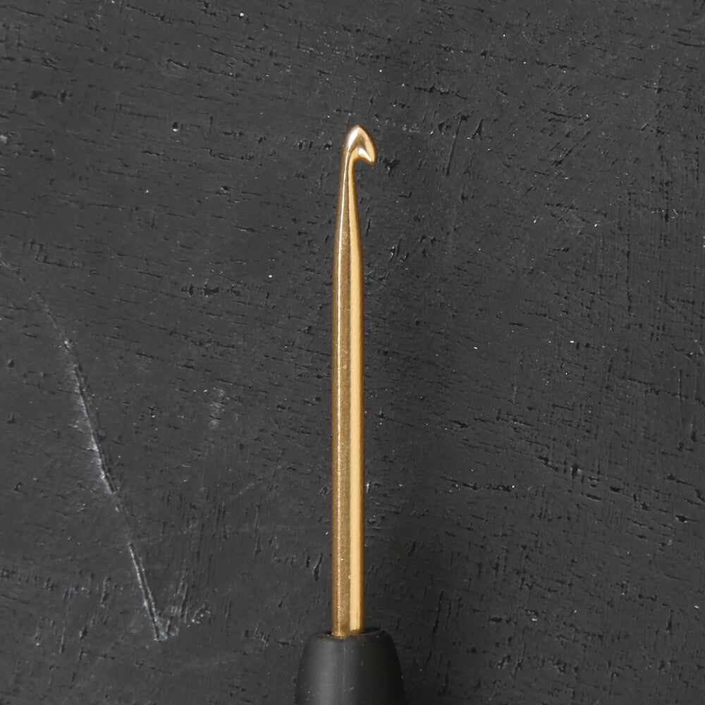KnitPro Aluminum Gold 2,5mm Crochet Hook, Black - 30802