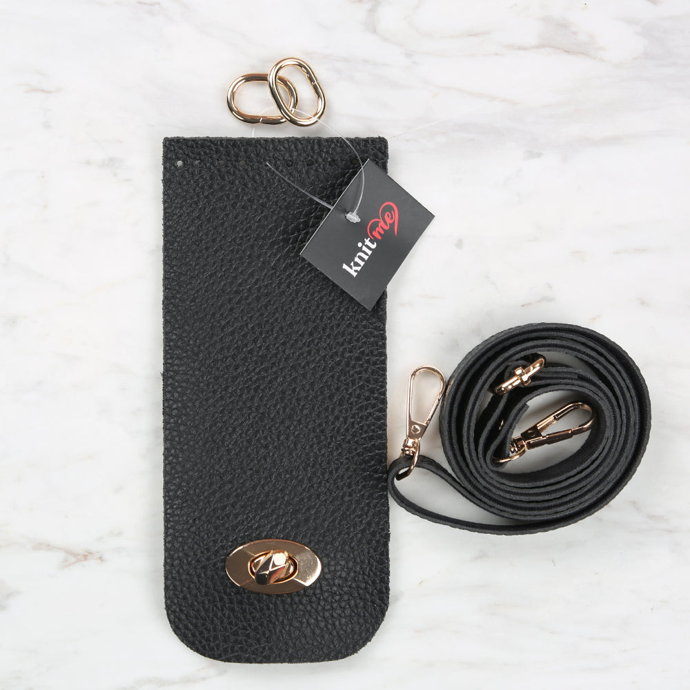 Knitme Clip Phone Set 8.5x20 cm Black BA-0047