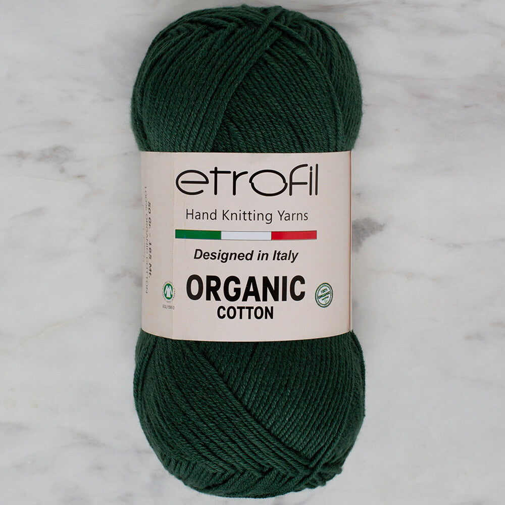 Etrofil Organic Cotton 50gr Yarn, Green - EB044